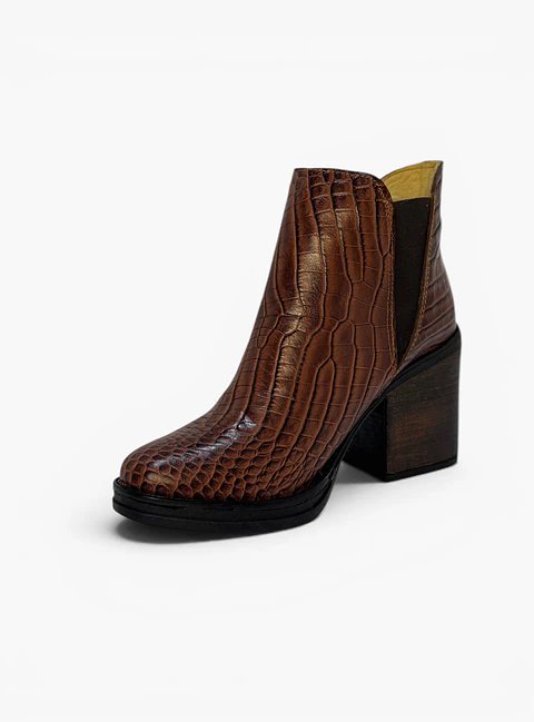 Botín Frida Caimán Marrón