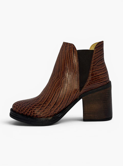 Botín Frida Caimán Marrón