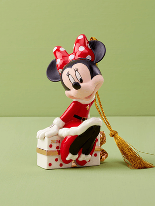 2024 Minnie Mouse Sitting On A Gift Ornament