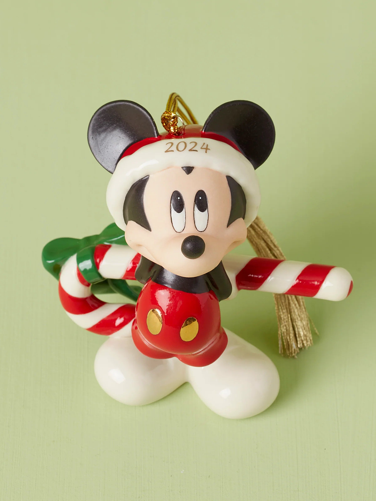 2024 Mickey Mouse With Candy Cane Ornament 3