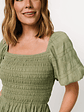 Amaya Smocked Dress | Green - thumbnail 2