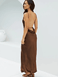 Amber Glow Maxi Dress Brown - thumbnail 2