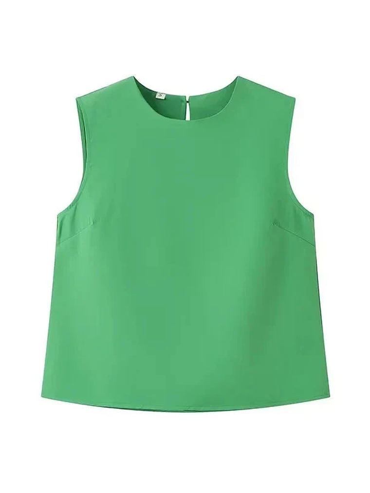 3D Flower Skirt and Sleeveless Crop Top Set 4