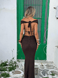 ALIA MAXI DRESS CHOCOLATE - thumbnail 5
