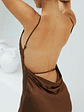 Amber Glow Maxi Dress Brown - thumbnail 7