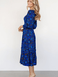Andersen Smocked Midi Dress | Cobalt Floral - thumbnail 3