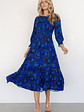 Andersen Smocked Midi Dress | Cobalt Floral - thumbnail 5