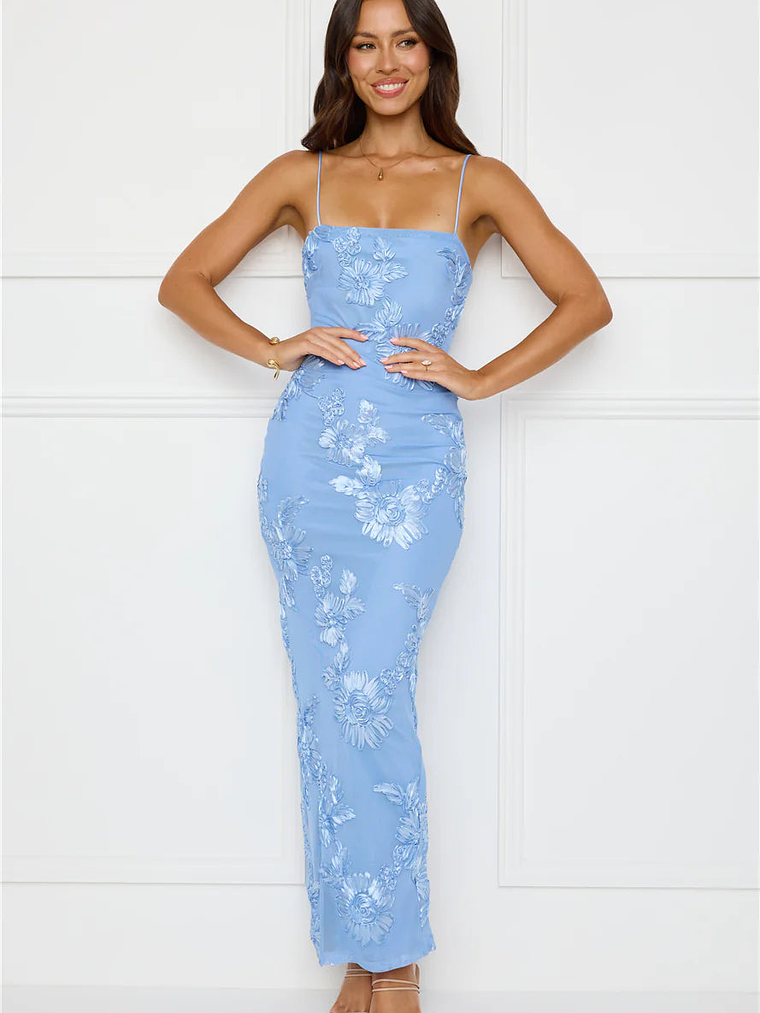 Amber Zest Mesh Maxi Dress 1