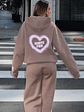 11th Street City Girl At Heart Oversized Hoodie Cinnamon Bun - thumbnail 1