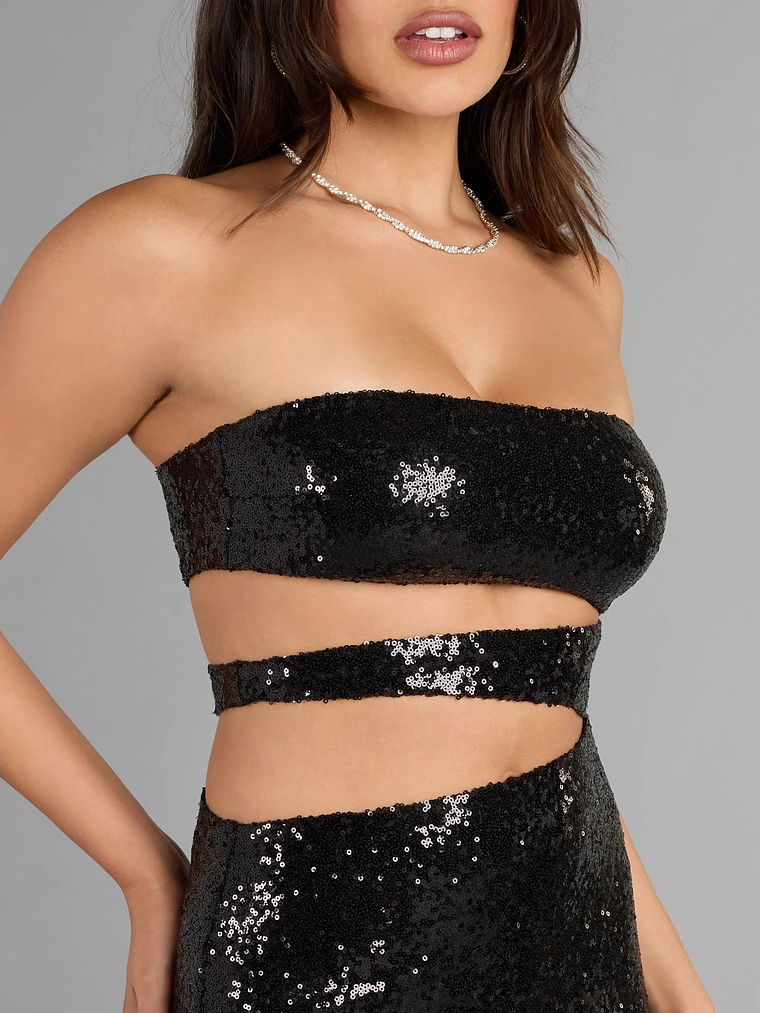 Ailany Sequin Cutout Mini Dress 8