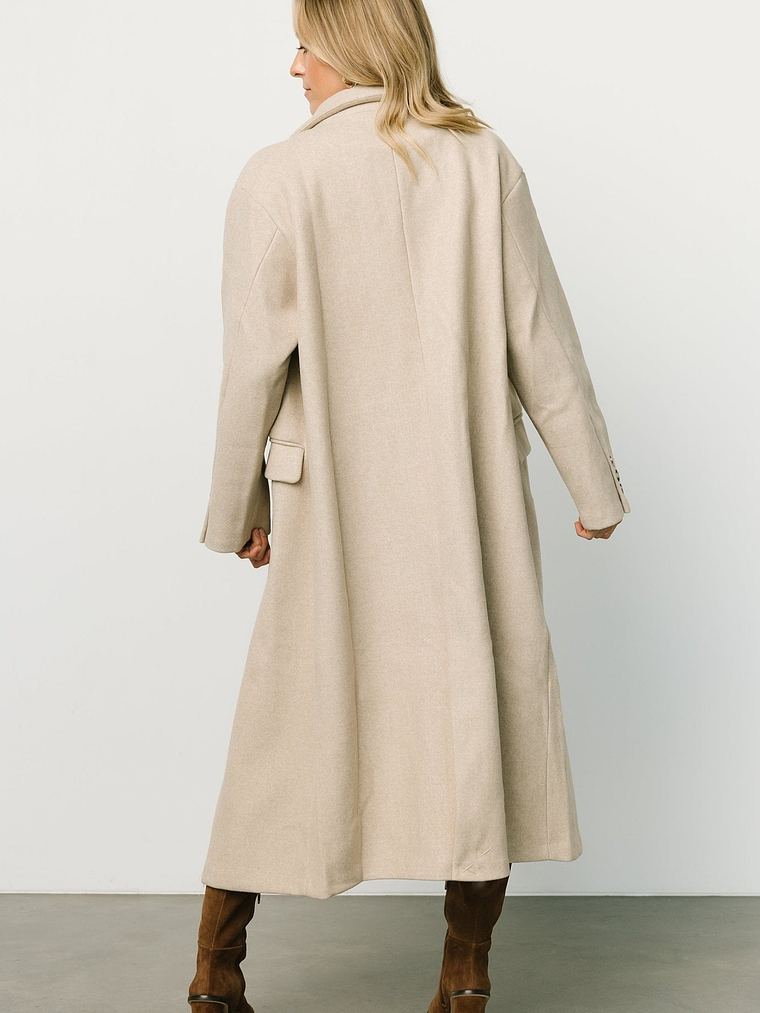 Anderson Double Breasted Coat | Natural 5