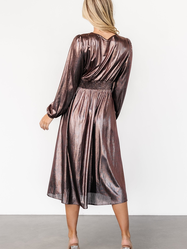 Aisha Shimmer Dress | Bronze 4