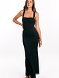 Amberley Black Mesh Formal Maxi Dress - thumbnail 2