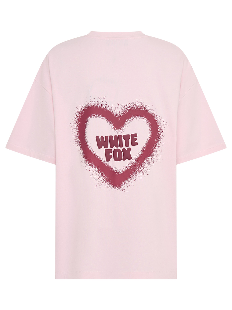 11th Street City Girl At Heart Oversized Tee Strawberry Whip 5