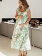 Aita Maxi Dress | Green + Ivory Floral - thumbnail 1