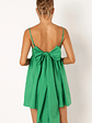 Alice Bow Back Mini Dress - Green - thumbnail 4