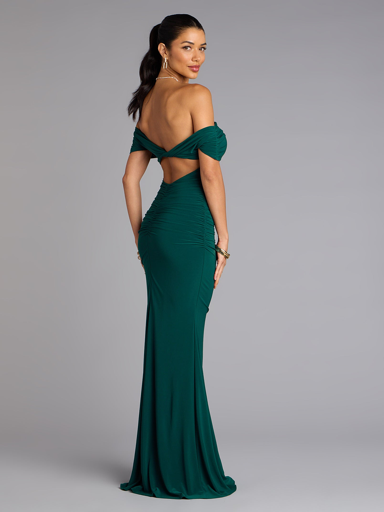 Arial Open Back Mermaid Formal Dress 5