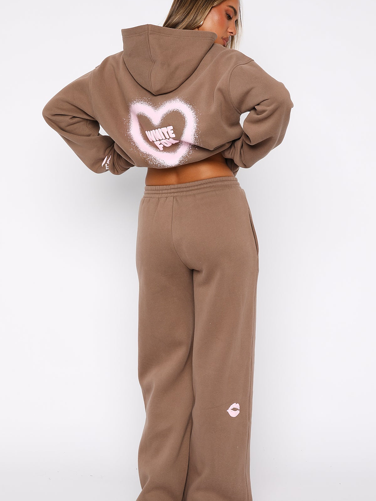 11th Street City Girl At Heart Wide Leg Sweatpants Cinnamon Bun 4