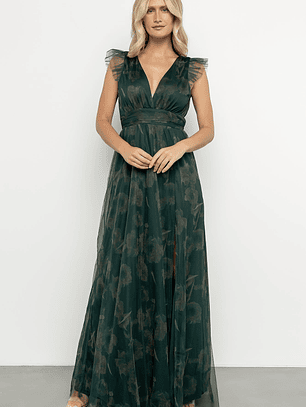Adelyn Maxi Dress | Green Floral