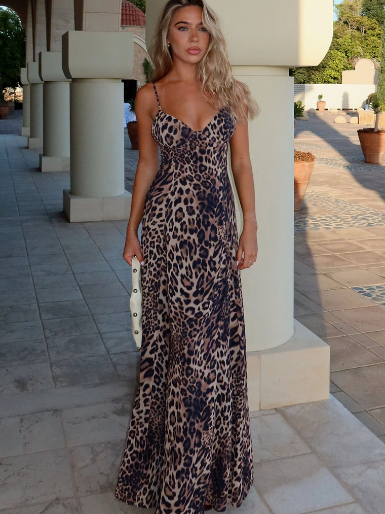 A Day In Nice Maxi Dress Leopard 6