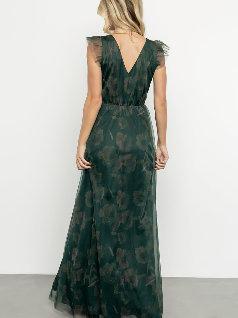 Adelyn Maxi Dress | Green Floral 4