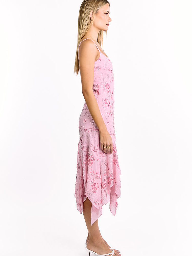 Another World Pink Sequin Midi Dress 3