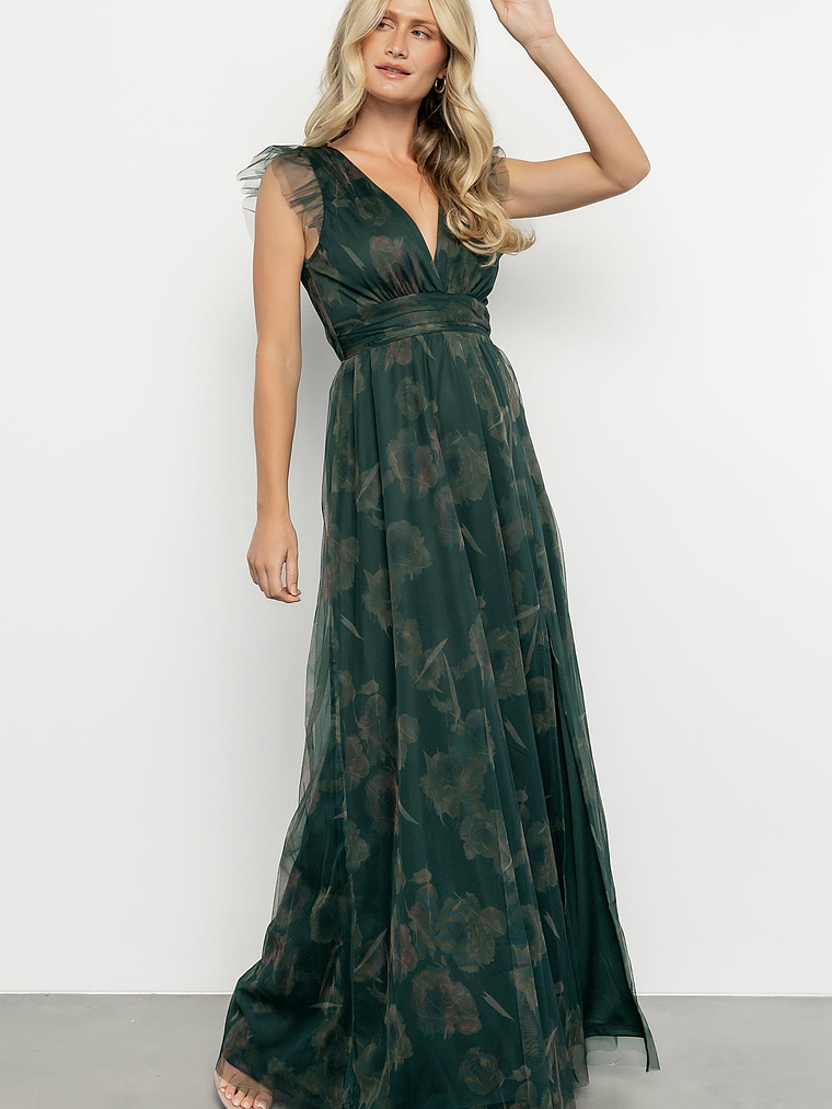 Adelyn Maxi Dress | Green Floral 6