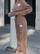11th Street City Girl At Heart Wide Leg Sweatpants Cinnamon Bun - thumbnail 7
