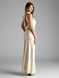 Andie Halter Open Back Slit Satin Formal Dress - thumbnail 4