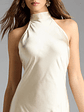 Andie Halter Open Back Slit Satin Formal Dress - thumbnail 5