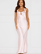 Ambiance Of The Night Halter Satin Maxi Dress - thumbnail 6