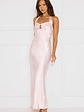 Ambiance Of The Night Halter Satin Maxi Dress - thumbnail 8