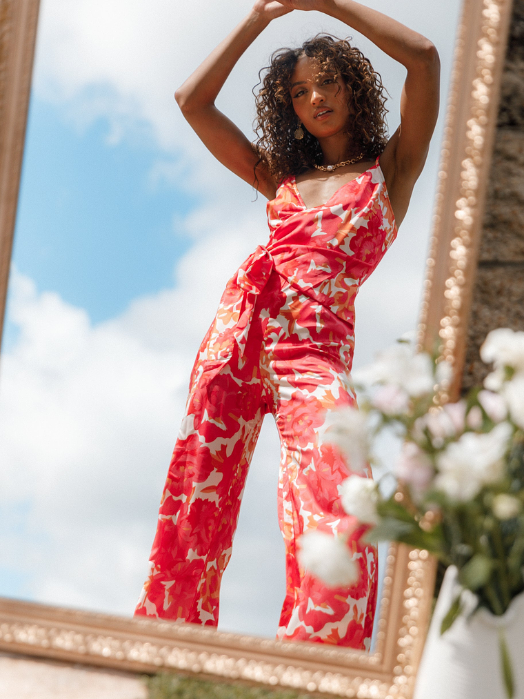 Adison Jumpsuit - Pink Floral 2
