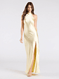 Andie Halter Open Back Slit Satin Formal Dress - thumbnail 16