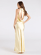 Andie Halter Open Back Slit Satin Formal Dress - thumbnail 17