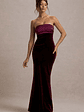 Ambrosi | Port Velvet Bandeau Maxi Dress - thumbnail 1