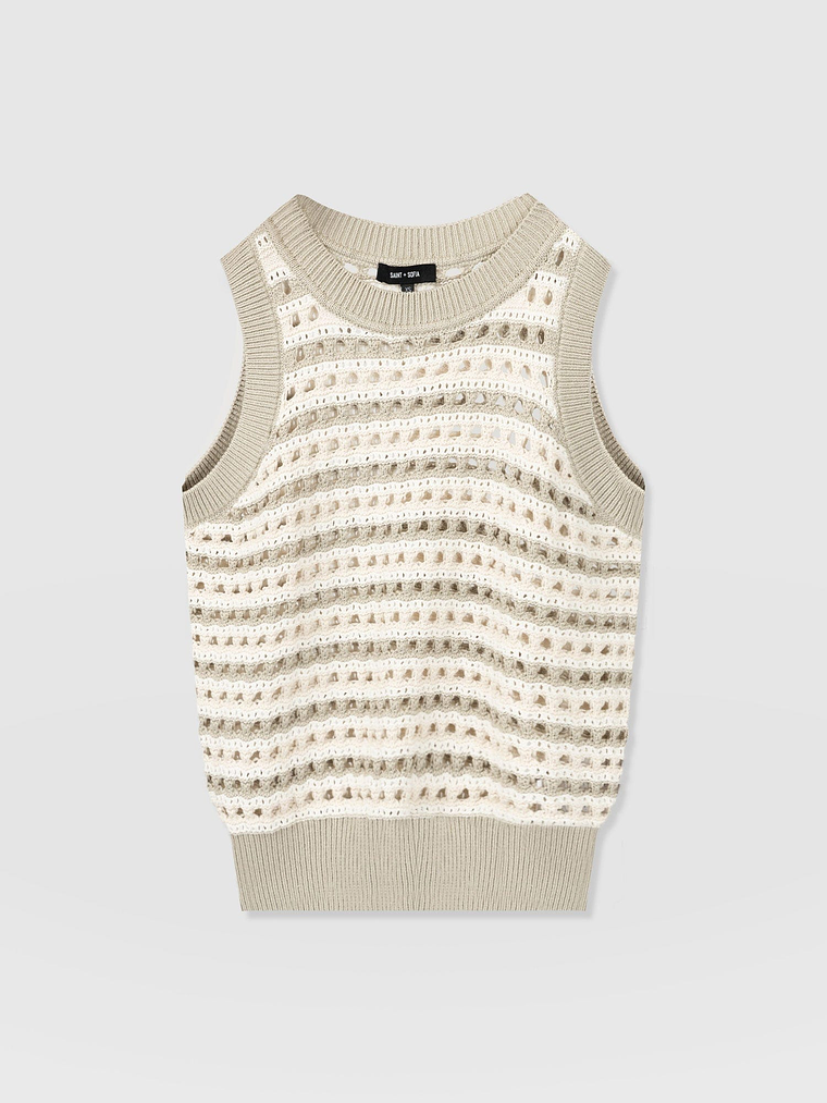 Adler Sleeveless Knit - Beige 7