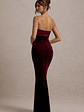 Ambrosi | Port Velvet Bandeau Maxi Dress - thumbnail 2