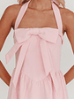Ariarna Bow Halter Maxi Dress Pink Sorbet - thumbnail 4