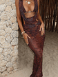 Alisa Maxi Dress Mauve Leopard - thumbnail 6