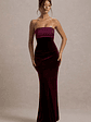 Ambrosi | Port Velvet Bandeau Maxi Dress - thumbnail 5