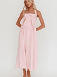 Ariarna Bow Halter Maxi Dress Pink Sorbet - thumbnail 6