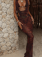 Alisa Maxi Dress Mauve Leopard - thumbnail 8