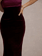 Ambrosi | Port Velvet Bandeau Maxi Dress - thumbnail 7