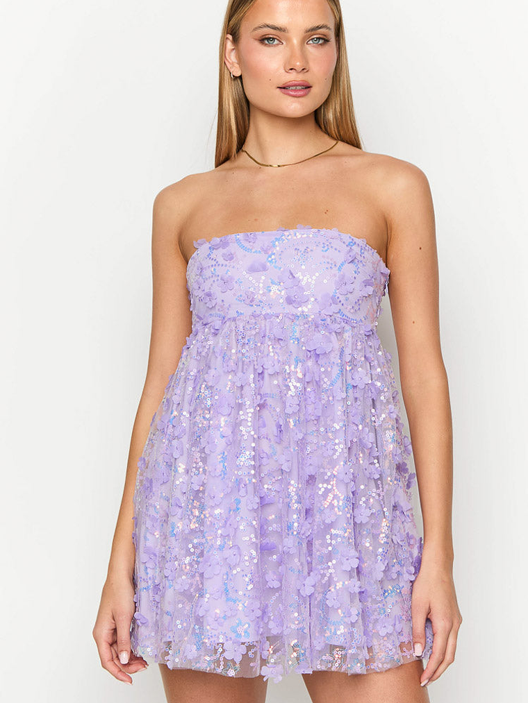 Alison Purple Mini Dress 2