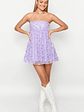 Alison Purple Mini Dress - thumbnail 3