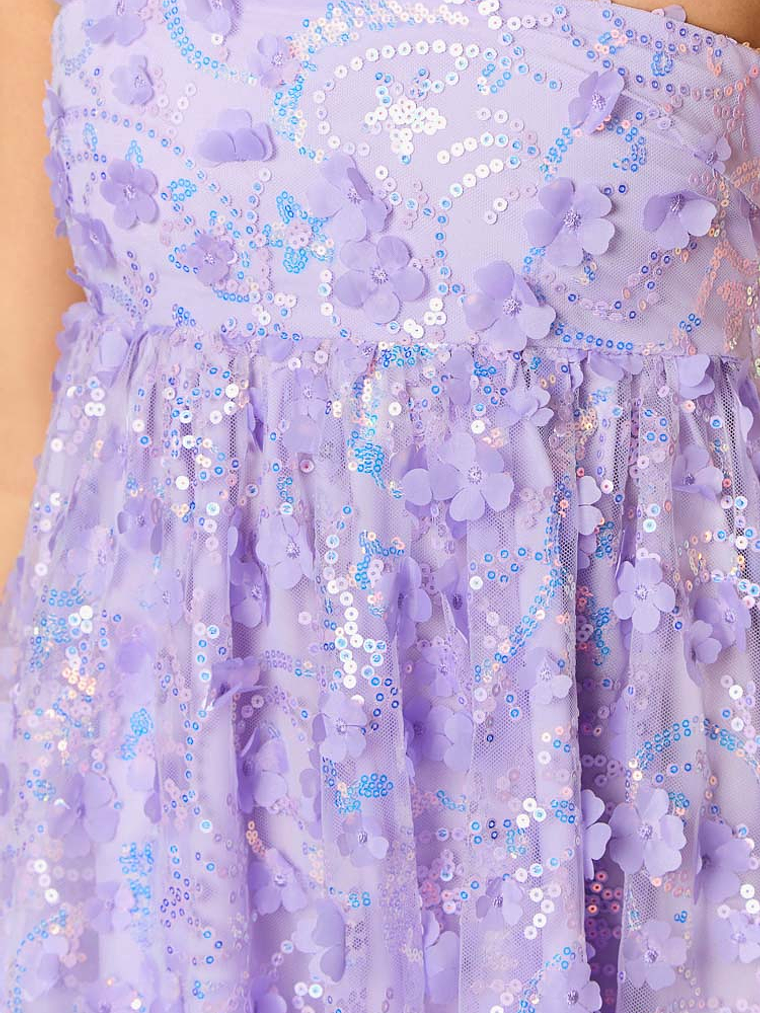 Alison Purple Mini Dress 6