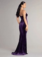 Ariel Velvet Slit Mermaid Formal Dress - thumbnail 2