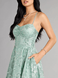 Aaliyah Glitter Mesh Lace-Up Short Dress - thumbnail 3