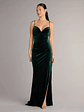 Ariel Velvet Slit Mermaid Formal Dress - thumbnail 5